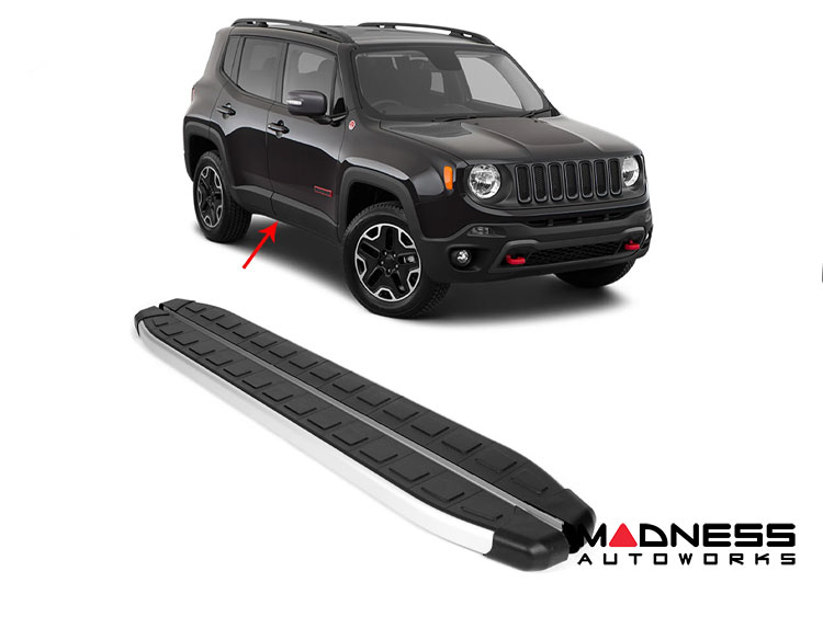 Jeep Renegade Side Steps - Dolunay Running Boards - Black